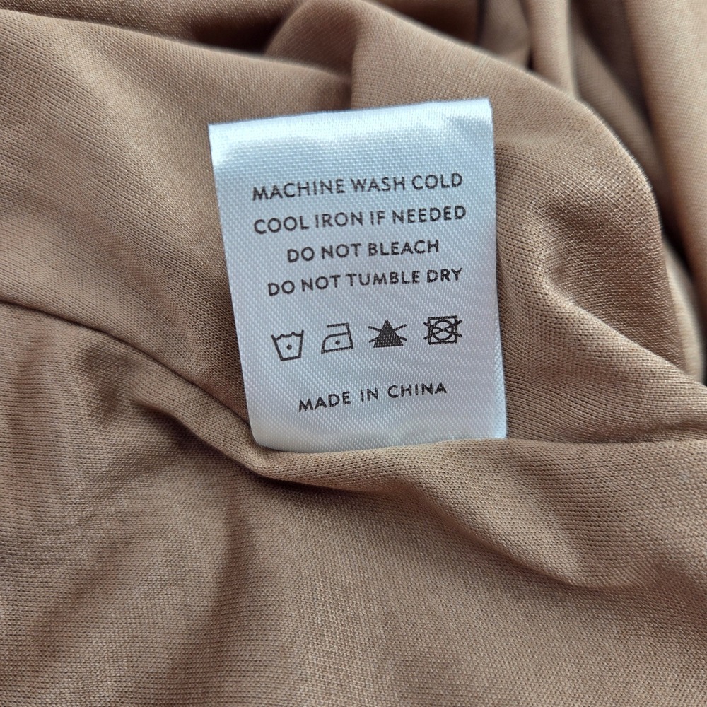 Baltic Born Sicily Satin Maxi Dress L Mocha Brown Floral - Picture 10 of 10